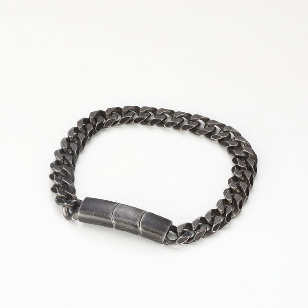 Personalized Miami Cuban Link Antique Black Bracelet