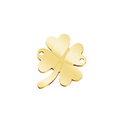 10pcs Stainless Steel Four Leaf Clover Connectors DIY Necklace Charm Blanks