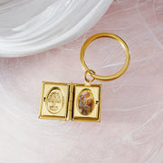 10pcs Brass Heart Round Oval Book Photo Locket Retro Locket Pendant Blanks