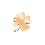10pcs Stainless Steel Four Leaf Clover Connectors DIY Necklace Charm Blanks