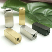 10pcs 6x16mm Stainless Steel Rectangle Bracelet Bar Beads Brush Finished Blanks