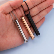 Engraved Stainless Steel Whistle Pendant Jewelry Necklace
