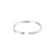 Woman Love Bangle Bracelet With Paved Crystal Gems Gift