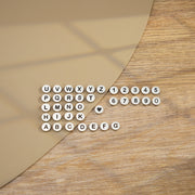 26pcs One set 8mm Mini Initial Alphabet Round Beads For DIY Bracelet