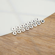 26pcs One set 8mm Mini Initial Alphabet Round Beads For DIY Bracelet