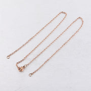 10pcs/lot Stainless Steel 2mm/1.5mm O Chain Necklace With Two Jump Rings