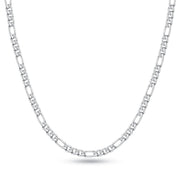 5pcs/lot Stainless Steel 4mm/6mm Figaro Chain Necklace