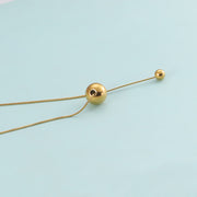10pcs/lot Stainless Steel 1mm Round Snake Chain Necklace With Ball Fine Choker Chain