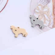 20pcs Stainless Steel Cut Out Pet Tag Hollow Dog Cat Pendant Blanks