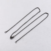 10pcs/lot Stainless Steel 2mm/1.5mm O Chain Necklace With Two Jump Rings