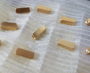 10pcs 6x16mm Stainless Steel Rectangle Bracelet Bar Beads Brush Finished Blanks