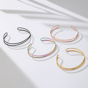 5pcs New Adjustable Open Wire Bracelet Cuff