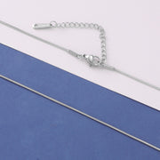 10pcs/lot Stainless Steel 1mm/1.5mm Round Snake Chain Necklace Fine Choker Chain