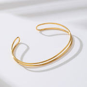 5pcs New Adjustable Open Wire Bracelet Cuff