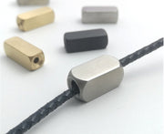 10pcs 6x16mm Stainless Steel Rectangle Bracelet Bar Beads Brush Finished Blanks