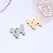20pcs Stainless Steel Cut Out Pet Tag Hollow Dog Cat Pendant Blanks