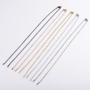 10pcs/lot Stainless Steel 2mm/1.5mm O Chain Necklace With Two Jump Rings