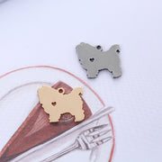 20pcs Stainless Steel Cut Out Pet Tag Hollow Dog Cat Pendant Blanks
