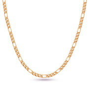 5pcs/lot Stainless Steel 4mm/6mm Figaro Chain Necklace