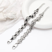 Titanium Steel Emperor King Chain Double Section Bracelet