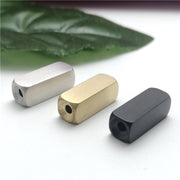 10pcs 6x16mm Stainless Steel Rectangle Bracelet Bar Beads Brush Finished Blanks