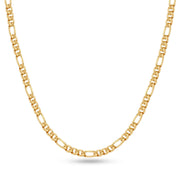 5pcs/lot Stainless Steel 4mm/6mm Figaro Chain Necklace