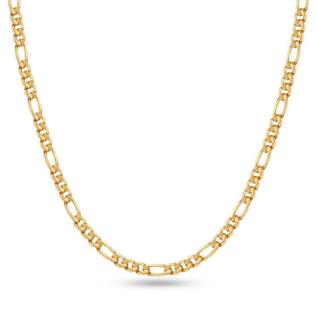 5pcs/lot Stainless Steel 4mm/6mm Figaro Chain Necklace