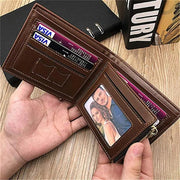 Men Personalized Family Photo Leather Wallet Father's Day Gift