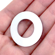 20pcs 30mm stainless steelcircular hoop shaped pendant blanks