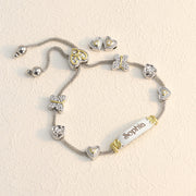 Granddaughter Bracelet Ornaments Bolo Bracelet With Custom Charm