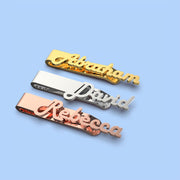 Father's Day Gift Custom Names Tie Clip/ Cufflinks