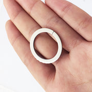 20pcs 26mm hollow circle loop charm can open necklace tags blanks