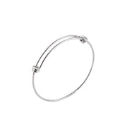 10pcs Stainless Steel adjustable basic wired bracelets