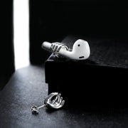 1 Pair AirPods Protector Silver/Gold Earrings Earphone Anti-lost Earring