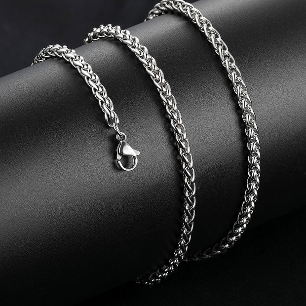 10pcs Stainless steel Keel Chain Necklace With Lobster Clasp