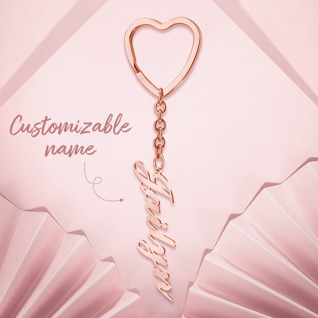 Custom Cut Out  Name Logo  Heart Keychains