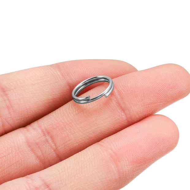 100pcs stainless steel double jump split ring accessories