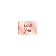 Custom Name Logo Love You Envelope Keychains Valentines Gift