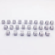 26pcs 7mm  One set A-Z letter custom name square initial jewelry beads