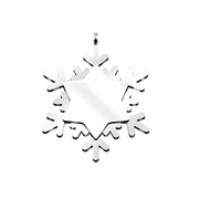 5pcs 46X36mm  Stainless steel Snowflakes Christmas tree decoration pendant blanks