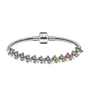 5pcs Wholesale Brass Large circular Bracelet  Beads with crystal