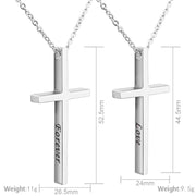5pcs Stainless steel Cross Jewelry Pendant blanks