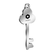 10pcs 28.5x10mm Stainless Steel Custom logo Key Charms