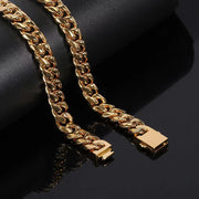 5/8/9/11/13.5mm Stainless Steel Cuban Link Chain Necklace Hip Hop Choker Chain