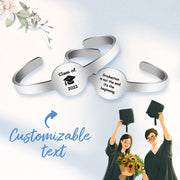 Graduation Gift Attractive Custom Logo  Bracelet Bangle Cuff