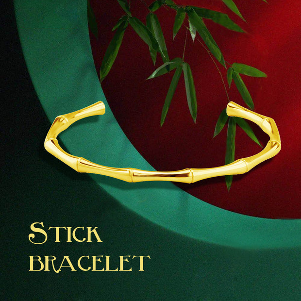 5pcs Stainless Steel Bamboo Cuff  Bracelet Bangle