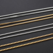 20pcs 3.5mm Stainless Steel adjustable cuban chain