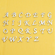 26pcs One set 10x19mm hollow jewelry initial alphabet pendant