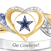 Dallas Cowboys Team Color Crystal Pride Ring Set