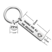 1 set(2pcs)Funny keychain for couples - Perfect Gift